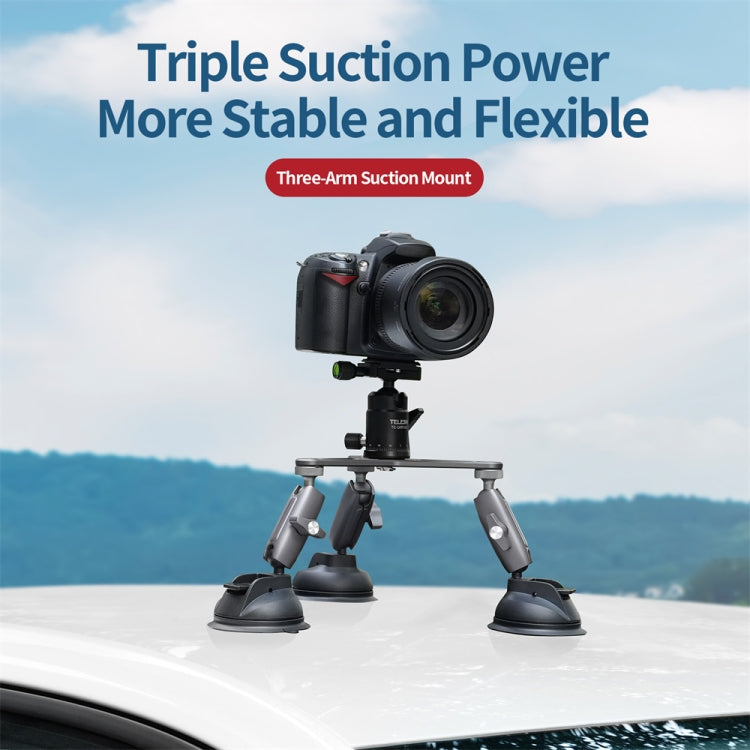 TELESIN Suction Cup Action Camera Tripod Mount for Car Holder Stand Bracket My Store