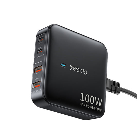 Yesido YC41 100W Desktop Charger 1.5M Plug Line Multi-Mouth Travel Charger