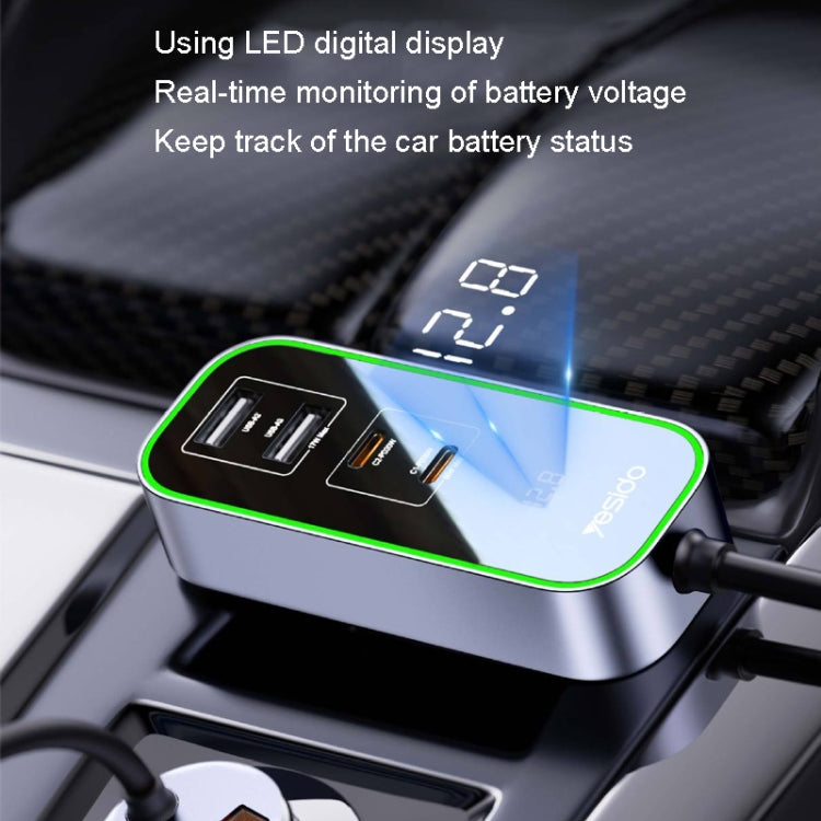 Yesido Y53 QC3.0 Car Charger 97W Five Ports Fast Charged ÎҵÄÉ̵ê