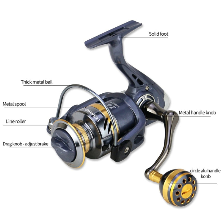 Spinning Fishing Reel Metal Rocker Metal Cup Reel