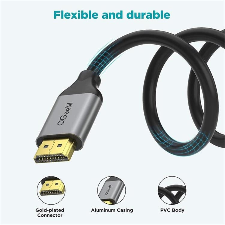 QGeeM QG-AV17 HDMI To HDMI Connection Cable Support 8K&60Hz