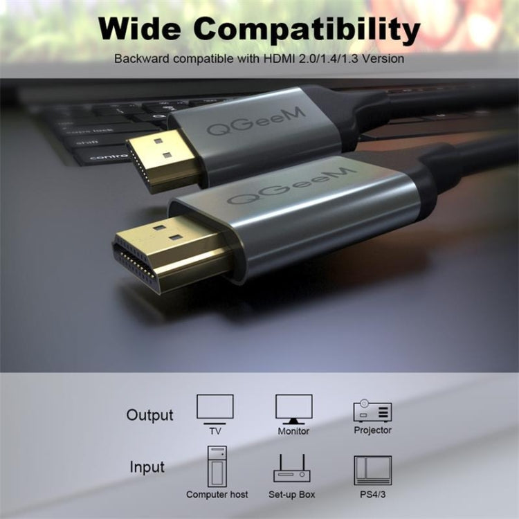 QGeeM QG-AV17 HDMI To HDMI Connection Cable Support 8K&60Hz