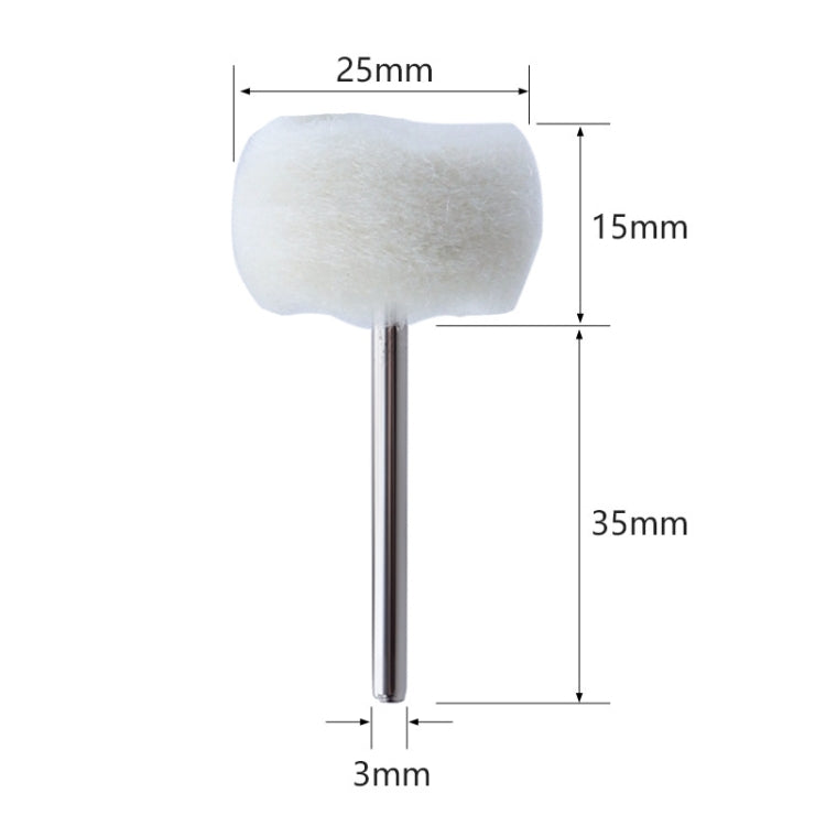 MT-3YM Cashmere Ball Polishing Wheel Metal Mirror Polishing With Rod Wool Grinding Head My Store