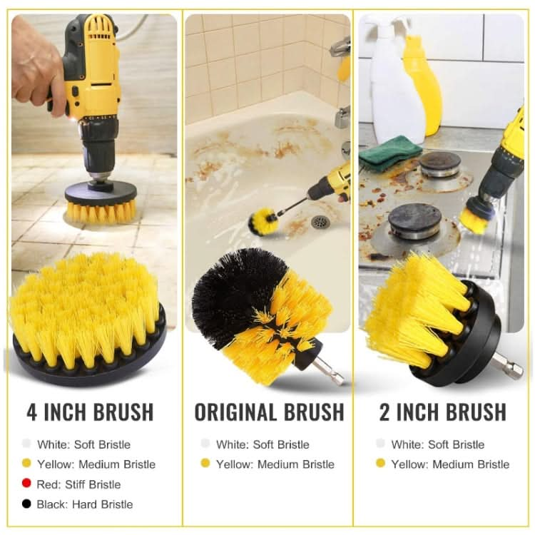 31pcs/set Electric Drill Brush Kitchen Bathroom Wall Cleaning Set