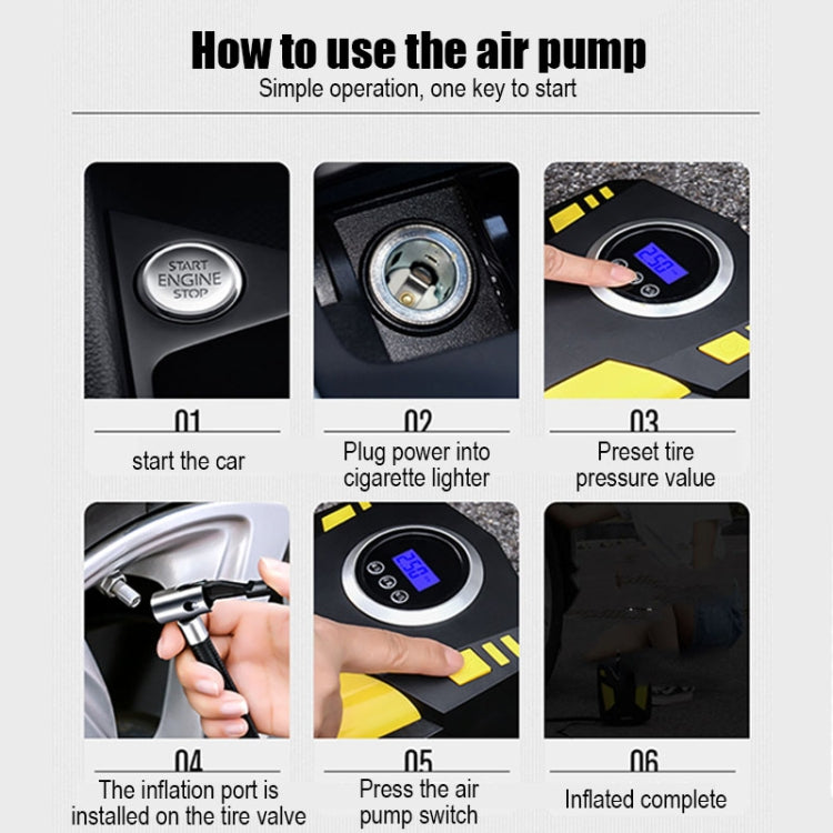 SUITU  ST-5002 DC 12V Car Air Compressor Tire Inflator 150 PSI Auto Air Pump