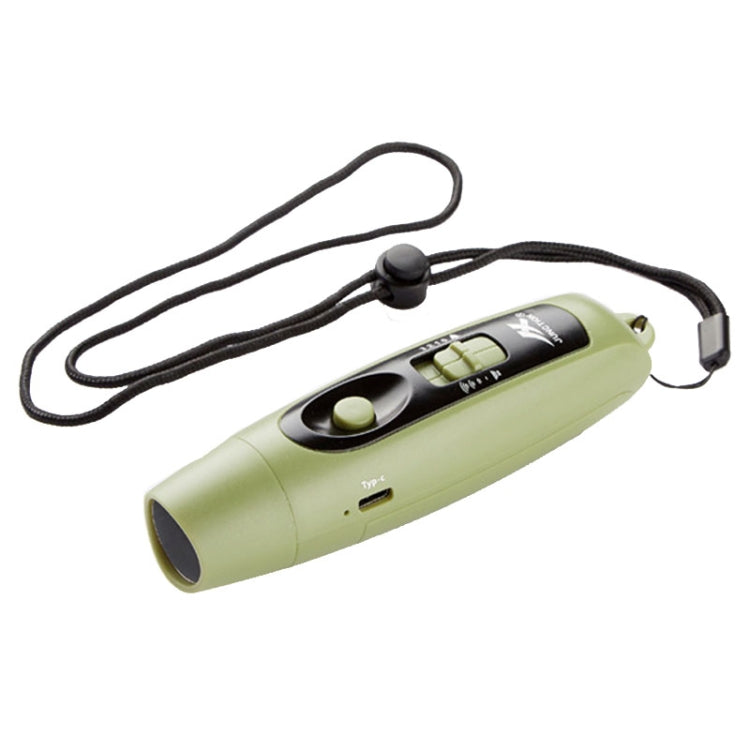 JUNCTION USB Charging High Decibel Traffic Command Outdoor Training Whistle with Lighting Function Reluova