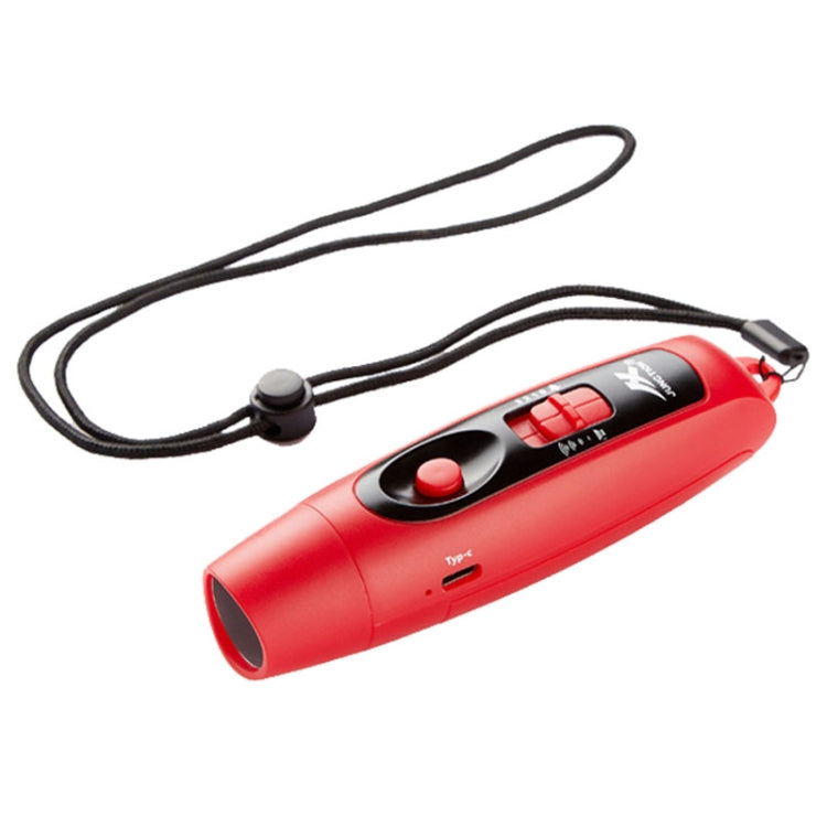 JUNCTION USB Charging High Decibel Traffic Command Outdoor Training Whistle with Lighting Function Reluova