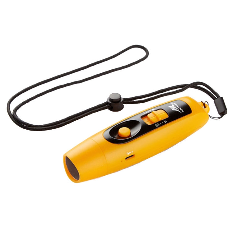 JUNCTION USB Charging High Decibel Traffic Command Outdoor Training Whistle with Lighting Function Reluova