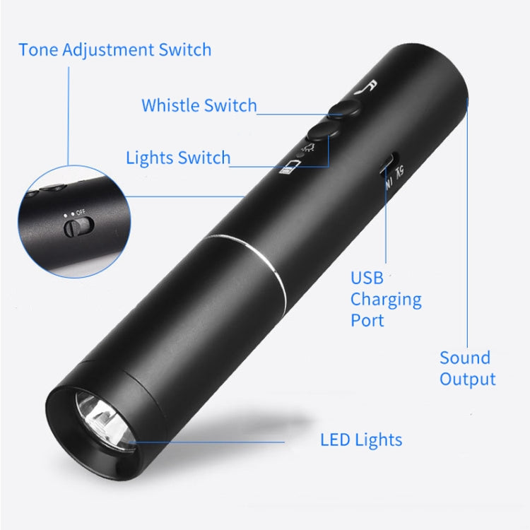 H11 Rechargeable Traffic Command Training Electronic Whistle with Lighting Function, CN Plug Reluova