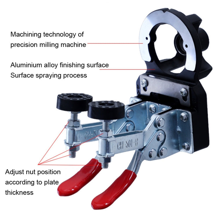 8 In 1 Aluminum Alloy 35mm Hinge Opener Hinge Punch Positioning Tool