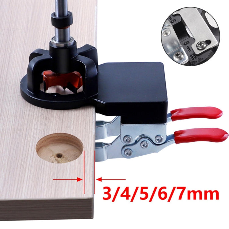 8 In 1 Aluminum Alloy 35mm Hinge Opener Hinge Punch Positioning Tool