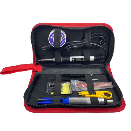 Household Electric Soldering Iron Welding Repair Tool Storage Leather Bag My Store