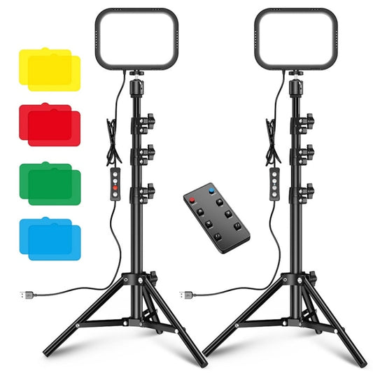 APEXEL APL-FL19 Live Portrait Soft Light Photography Dual Bracket Four-color Fill Light Reluova