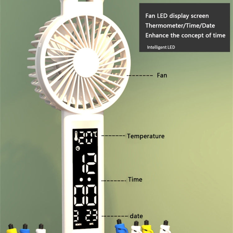 Double Head Lighting LED Fan Desk Lamp with Pen Holder & Clock My Store