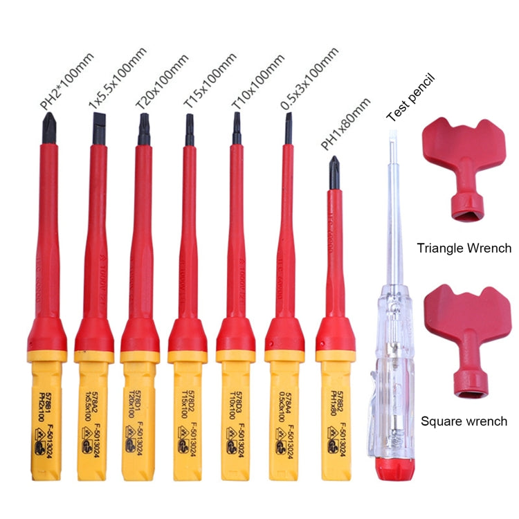 RDEER VDE-9912 12 In 1 Insulated Screwdriver Set Screwdriver Electrician Tools