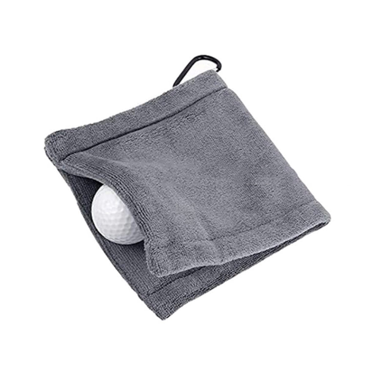 Microfiber Fleece Lining GOLF Ball Cleaning Towel with Carabiner Hook Reluova