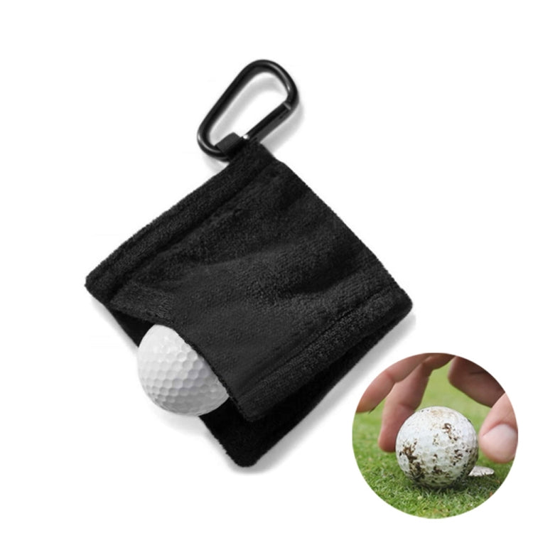 Microfiber Fleece Lining GOLF Ball Cleaning Towel with Carabiner Hook Reluova