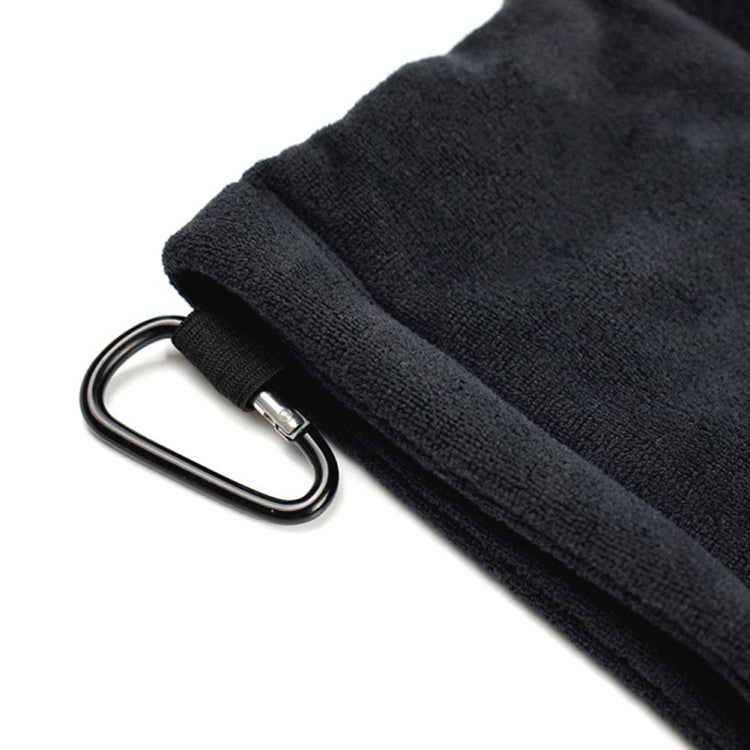 Microfiber Fleece Lining GOLF Ball Cleaning Towel with Carabiner Hook Reluova