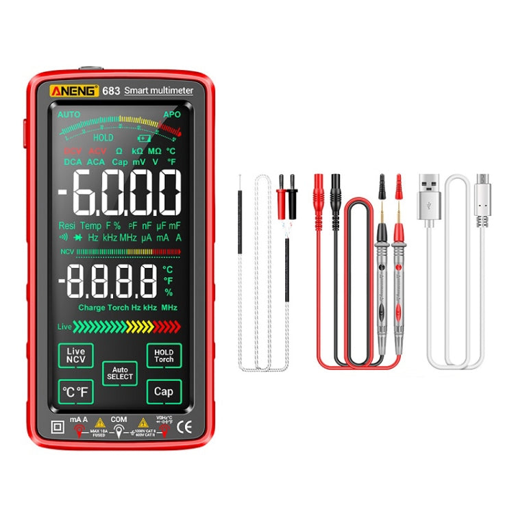 ANENG 683 Smart Touch Screen Automatic Range Rechargeable Multimeter Reluova