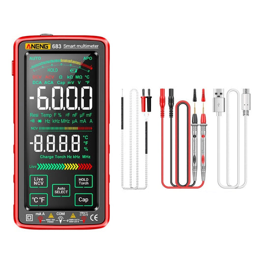 ANENG 683 Smart Touch Screen Automatic Range Rechargeable Multimeter