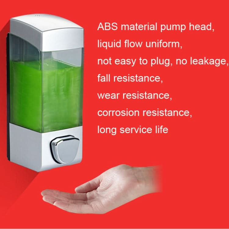 Three Head Wall Mounted Manual Press Soap Dispenser Shampoo Bottle Hand Wash Body Wash Dispenser, Color: