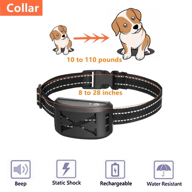 2-In-1 500m Electric Dog Fence & Remote Training Collar Adjustable Vibration & Shock For 3 Dogs(Black)-Reluova