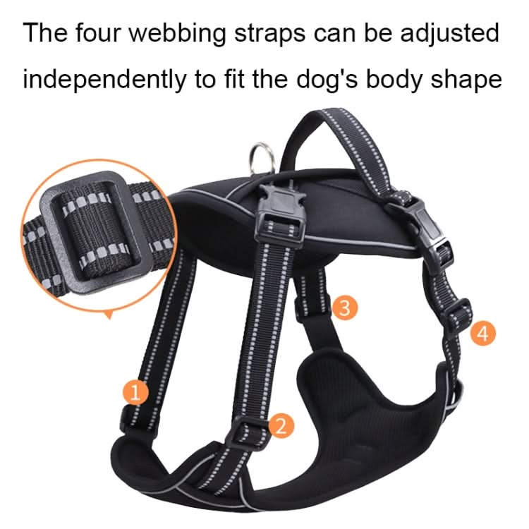 Sh751 Pet Universal Reflective Vest Leash Dog Chest Leash - Reluova