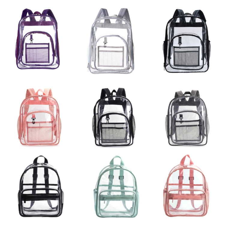 PVC Transparent Waterproof Backpack Student School Bag My Store