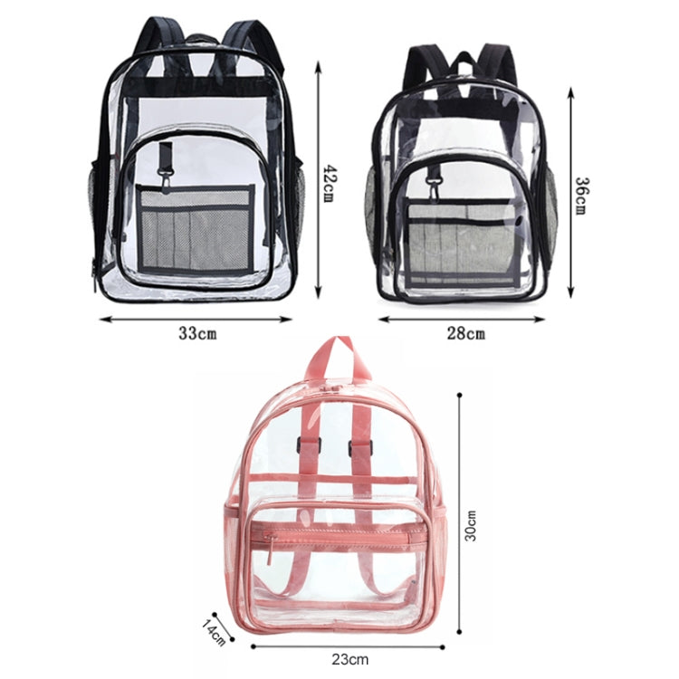 PVC Transparent Waterproof Backpack Student School Bag My Store