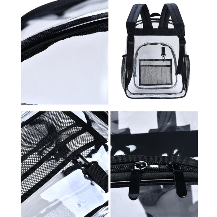 PVC Transparent Waterproof Backpack Student School Bag My Store