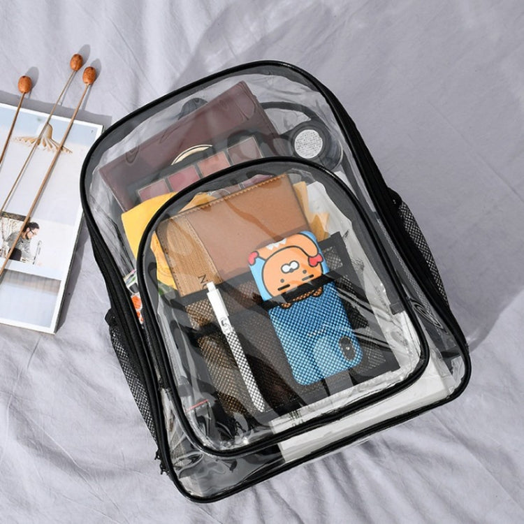 PVC Transparent Waterproof Backpack Student School Bag My Store