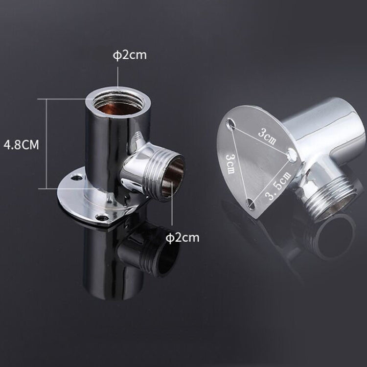 With Base Top Spray Rod Shower Tube Stainless Steel Shower Outlet Pipe Elbow