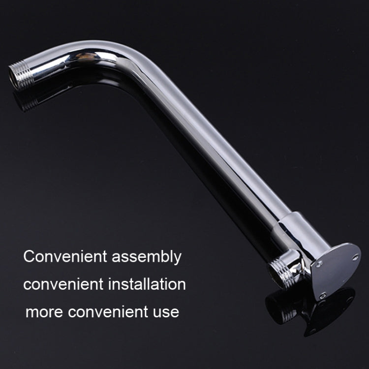 With Base Top Spray Rod Shower Tube Stainless Steel Shower Outlet Pipe Elbow