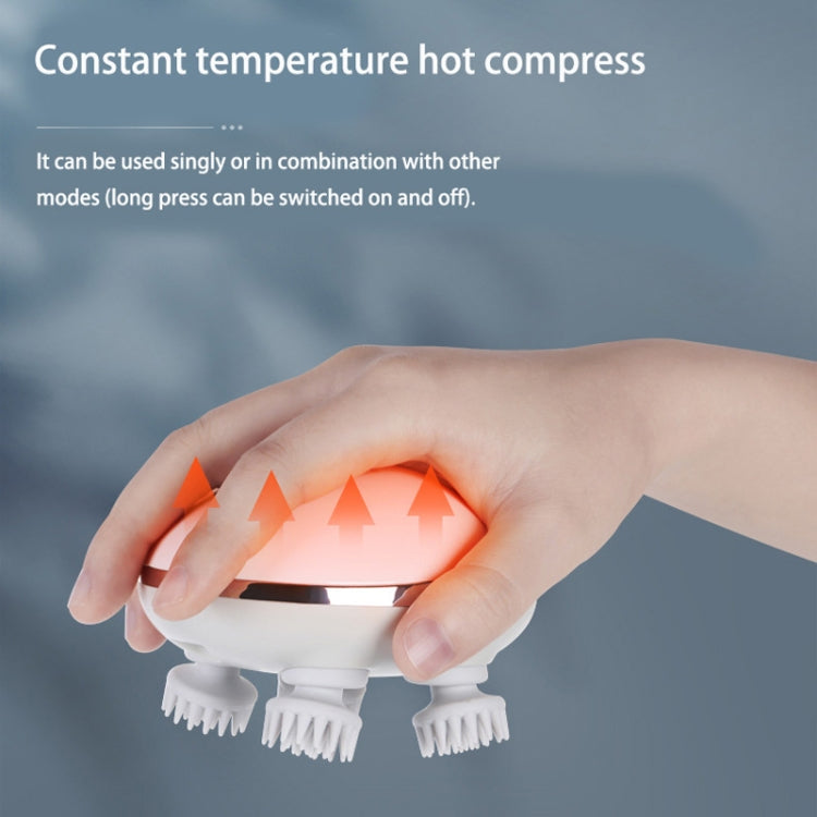 K111 Hot Compress Red Light Head Massager Electric Kneading Vibration Waterproof Head Instrument Reluova