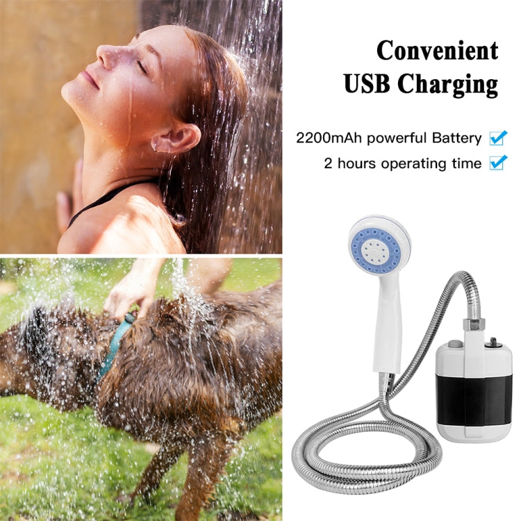 KE-801 Outdoor Electric Shower Camping Rechargeable Portable Shower Head Reluova