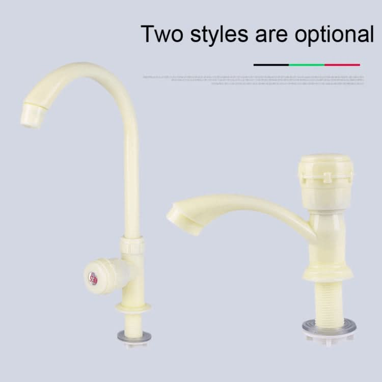 Plastic Kitchen Single Cold Sink Faucet Vertical Faucet - Reluova