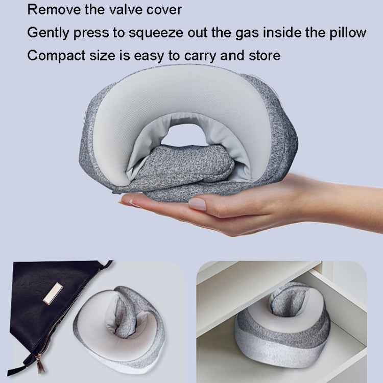 Portable Cervical Massager Inflatable Hot Compress Airbag U Pillow