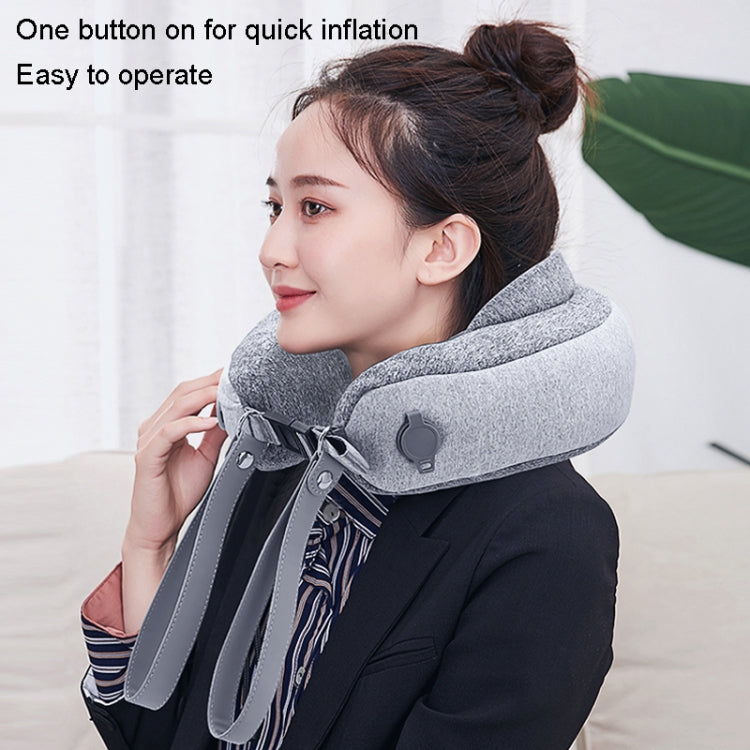 Portable Cervical Massager Inflatable Hot Compress Airbag U Pillow