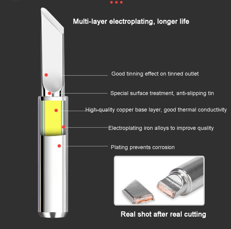 900M-T Internal Heating Soldering Iron Tip  for 936 Sleeve Casing