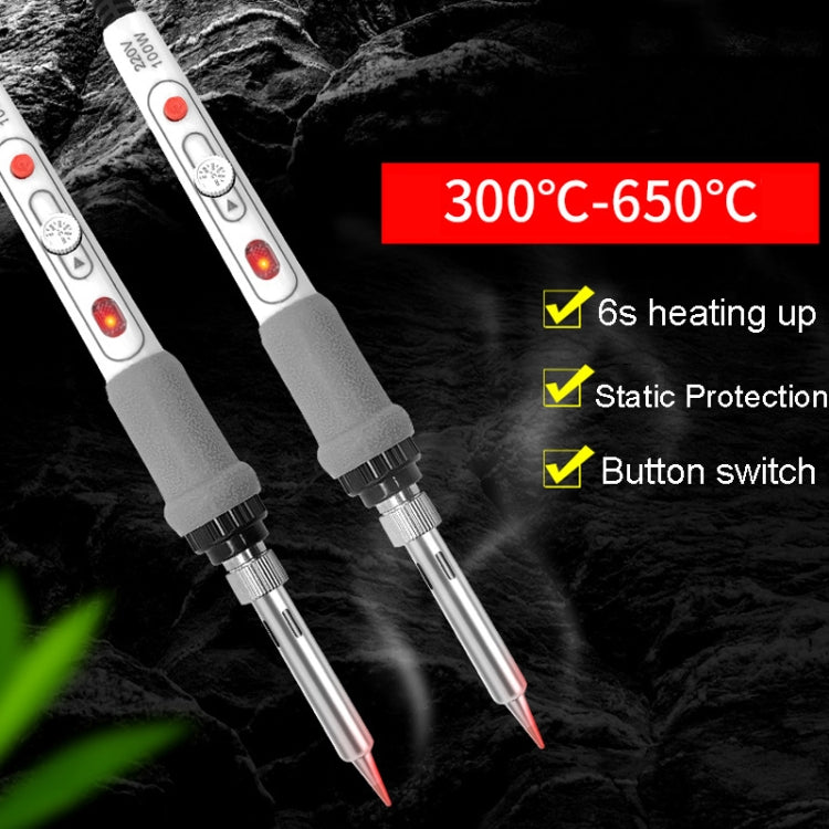 100W  220V High-power Electric Soldering Iron Adjustable Temperature Soldering Tool US Plug