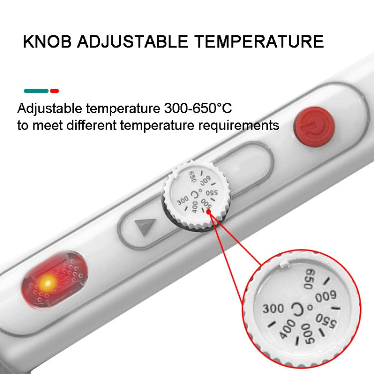 100W  220V High-power Electric Soldering Iron Adjustable Temperature Soldering Tool US Plug