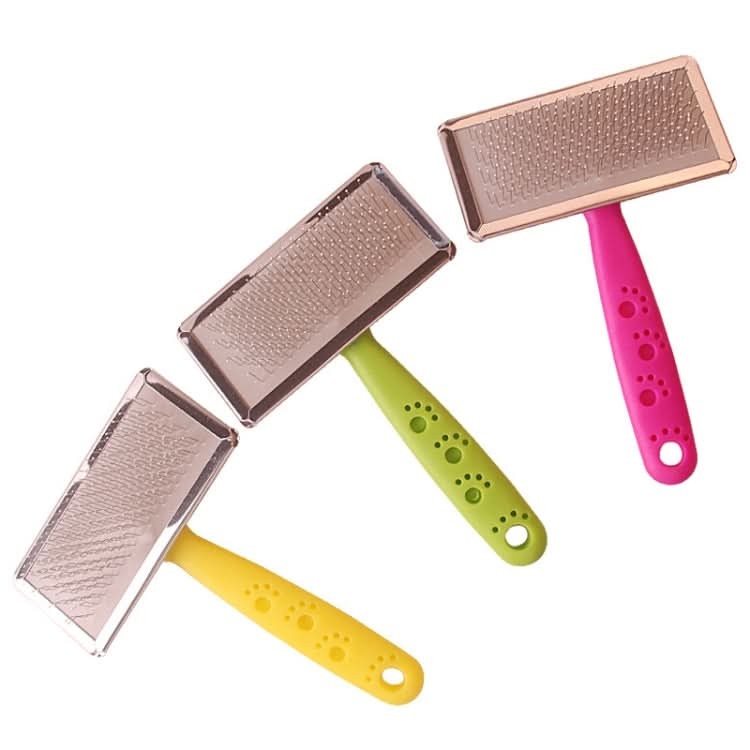 BG-W1347 Pet Hair Removal Massage Comb Dog Cleaning Tools, Random Color Delivery - Reluova