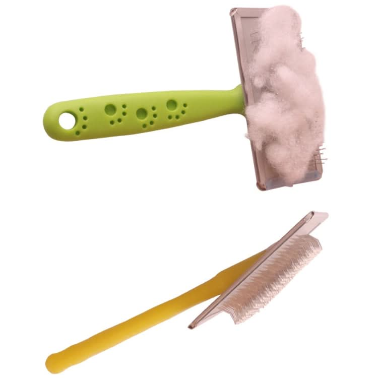 BG-W1347 Pet Hair Removal Massage Comb Dog Cleaning Tools, Random Color Delivery - Reluova