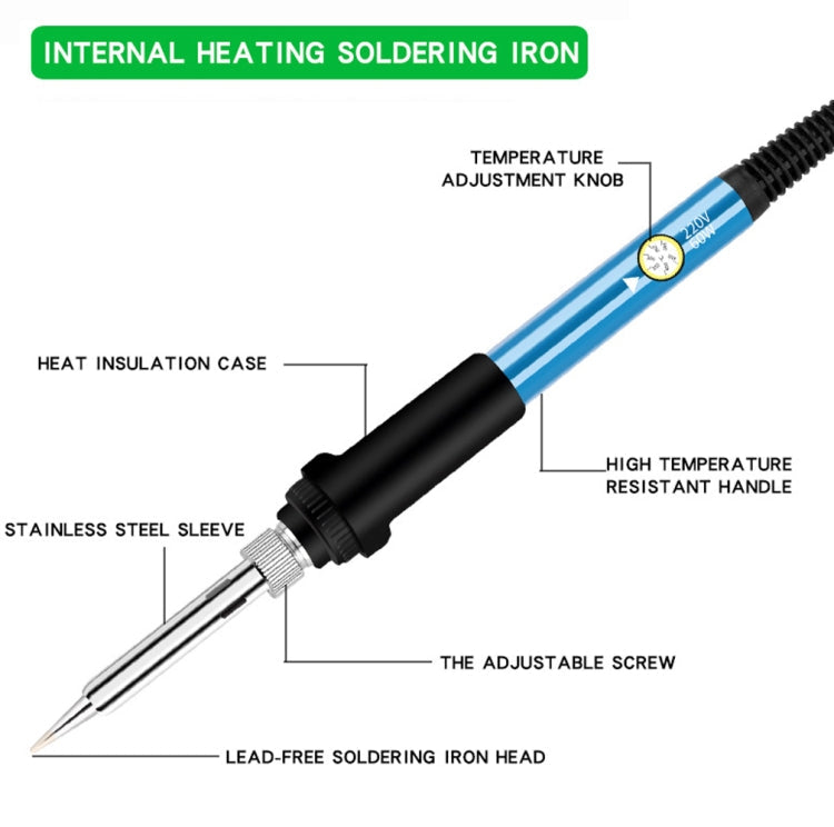 15 In 1 60W 806 Adjustable Temperature Internal Heat Soldering Iron Set