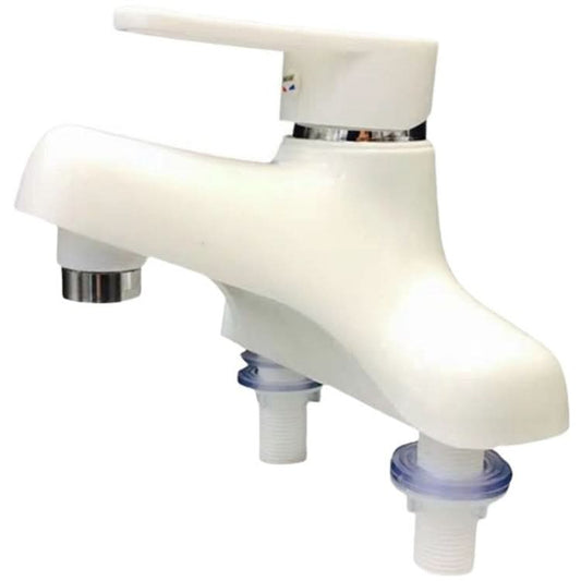 Plastic Three Holes Duplex Basin Stand Basin Faucet - Reluova