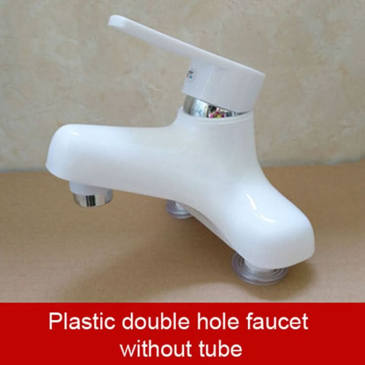 Plastic Three Holes Duplex Basin Stand Basin Faucet - Reluova