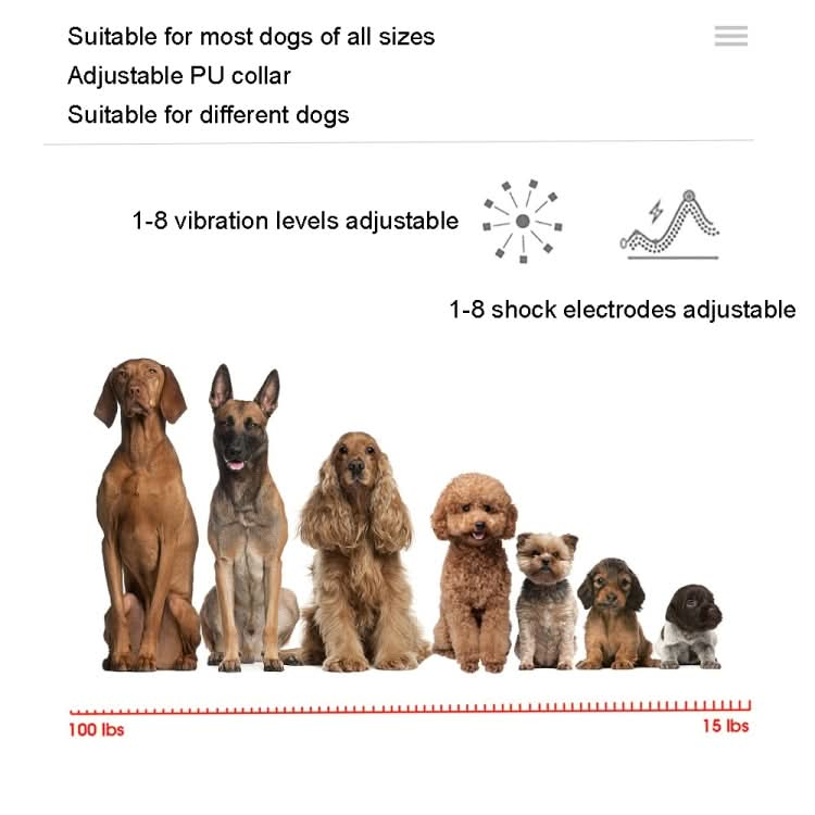 PT221 Intelligent Automatic Electric Strike Collar Touch Digital Display Rechargeable Waterproof Dog Trainer Stop Barker - Reluova