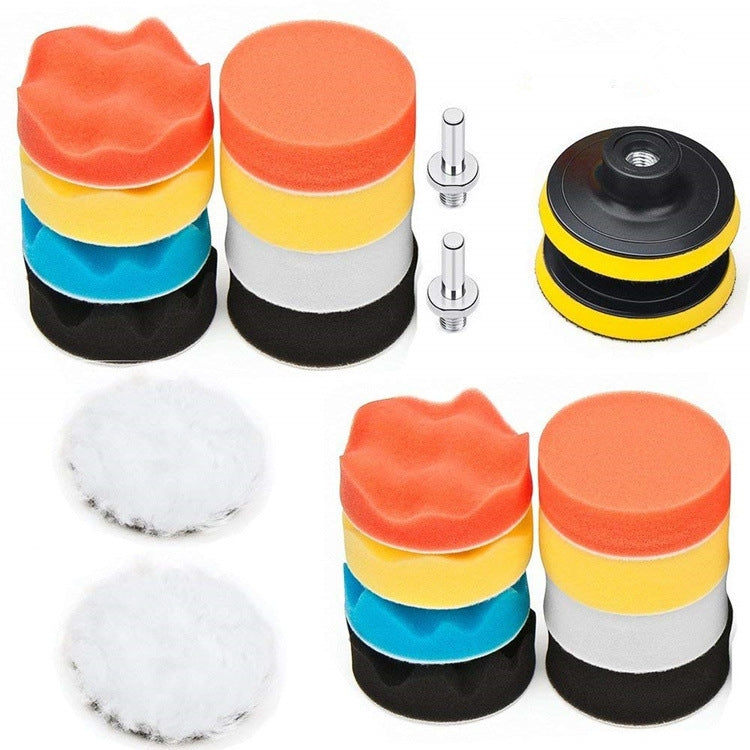 3 Inch Polishing Waxing Pad Sponge Buffing Kit-Reluova