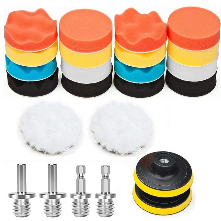 3 Inch Polishing Waxing Pad Sponge Buffing Kit