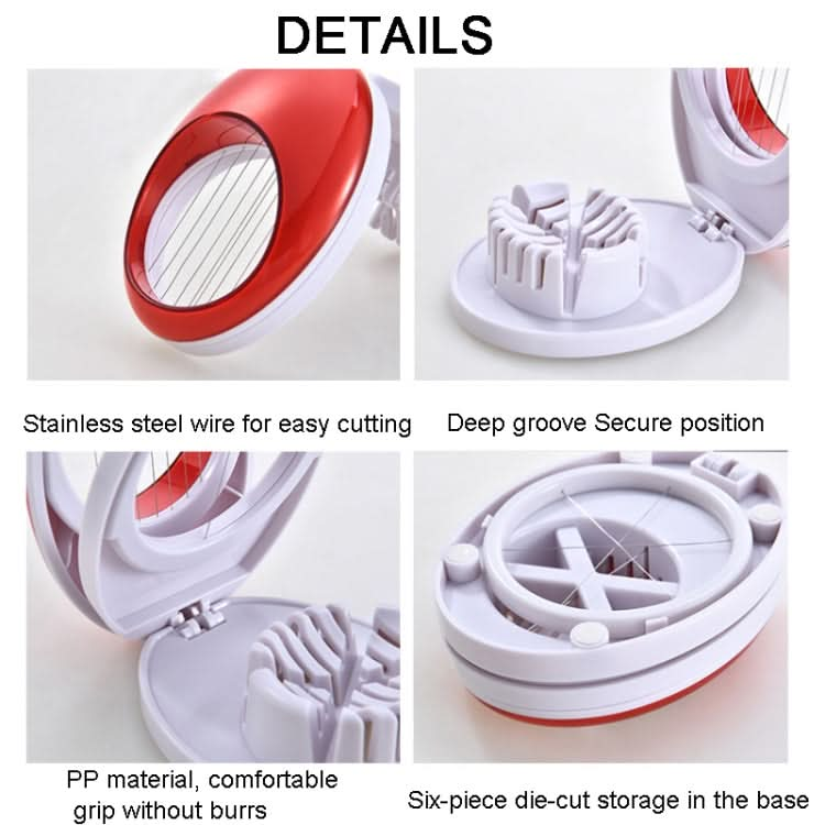 3-in-1 Kitchen Egg Slicer for Strawberry, Mushroom, Bananas , and Other Soft Fruit - Reluova